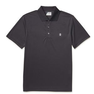 NWT IZOD Comfort Stretch Golf Black Short Sleeve UPF Polo Size Large